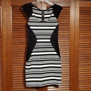 Black and White Striped Dress